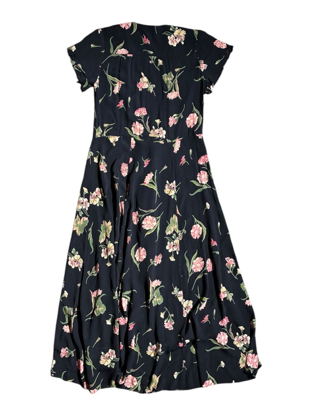 Christy Dawn Autumn Floral Midi Wrap Dress - Picture 4 of 6